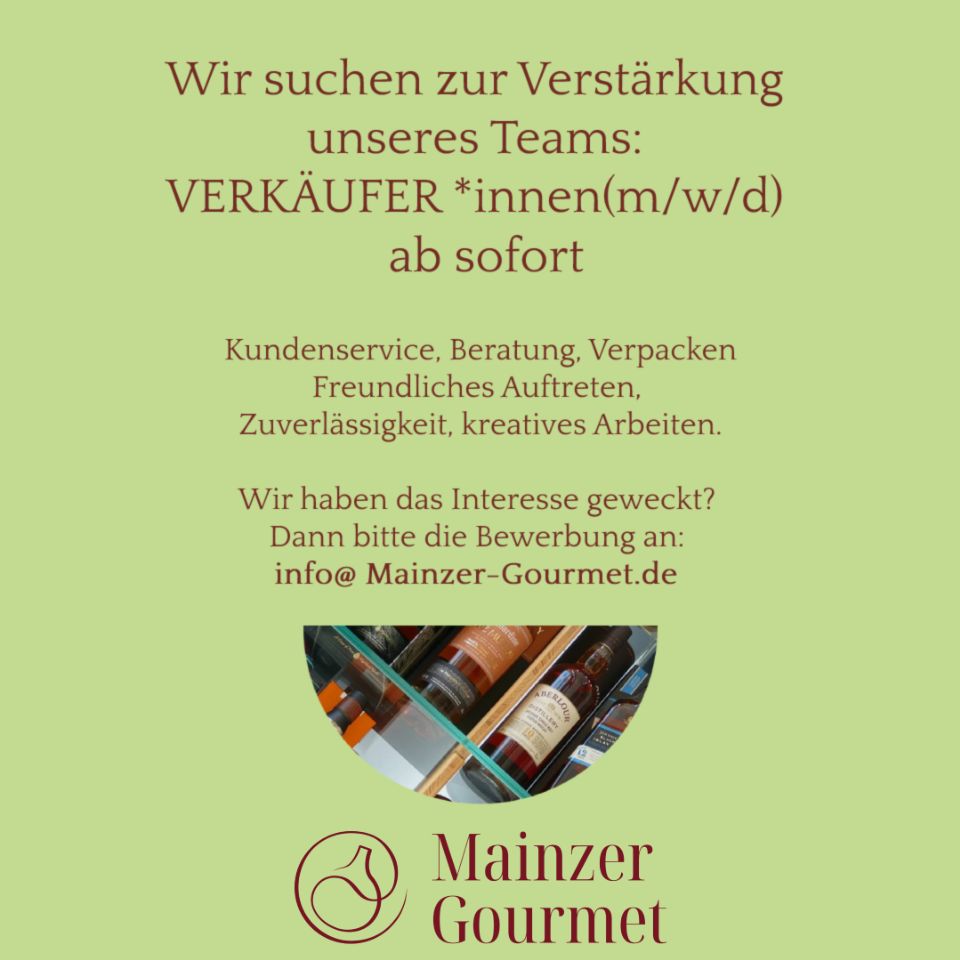 Mainzer Gourmet Stellenanzeige