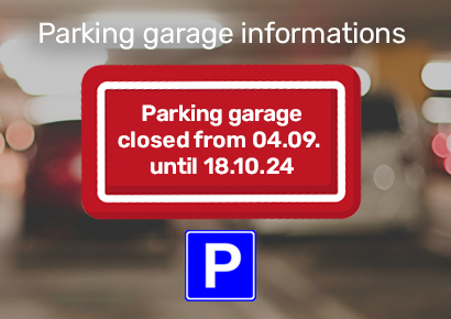 Parking garage closed for renovations