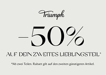 Rabattaktion bei Triumph! Sparen beim zweiten Artikel
