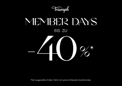 Triumph’s MEMBER DAYS! 40% off
